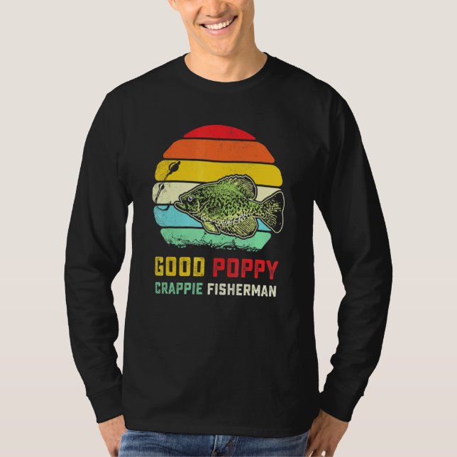 Camiseta Peixes de boa salpia-fritas Pun Pun Crappie Fish (Frente)