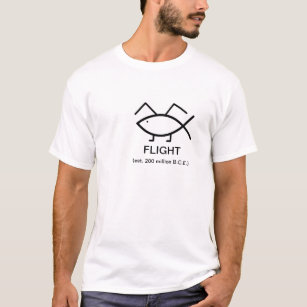 Camiseta Peixes de Darwin (vôo)