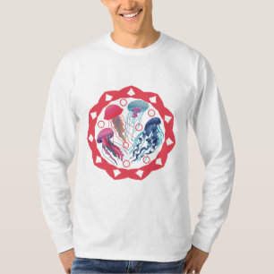 Camiseta Peixes de gelatina coloridos