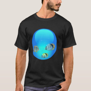 Camiseta Peixes de Orbe Tech Estético Frutiger Aero