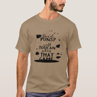 Camiseta Peixes de pássaros jogam engraçado
