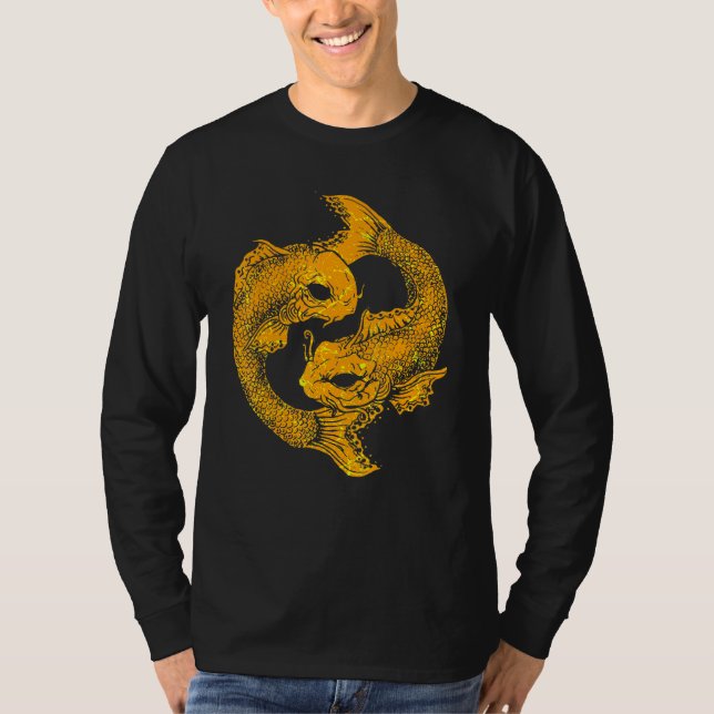Camiseta Peixes de Peixes Astrologia Símbolo Zodiaco Astrol (Frente)