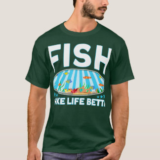 Camiseta Peixes de pesca fazem vida Betta Aquarista
