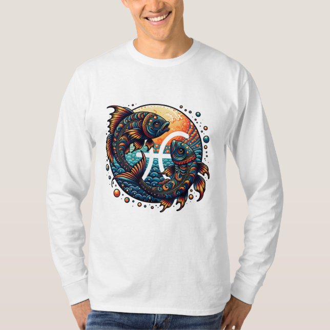 Camiseta Peixes de Sinal de Horóscopo Astrologico Zodiose (Frente)
