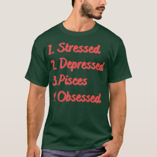 Camiseta Peixes Deprimidos em Estresse Obcecados