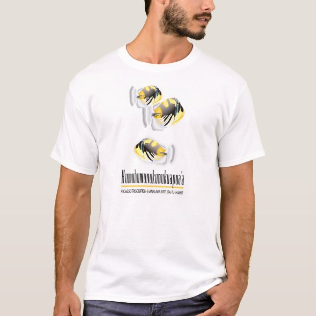 Camiseta Peixes do Estado do Havaí - Humuhumunukunukuapua (Frente)