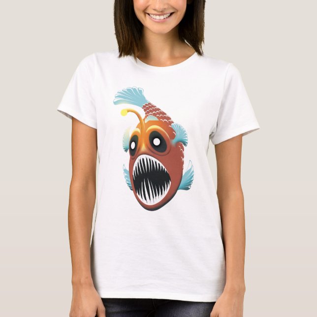 Camiseta Peixes do mar profundo (Frente)