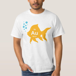Camiseta Peixes Dourados elementares da mesa periódica