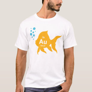 Camiseta Peixes Dourados elementares da mesa periódica