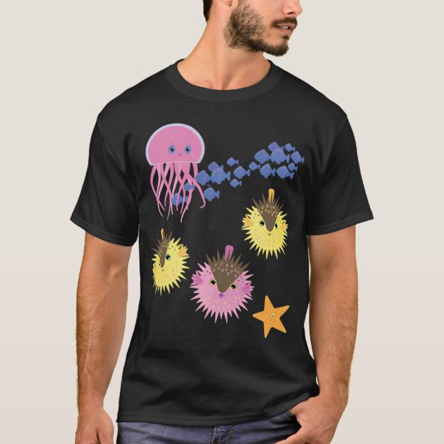 Camiseta Peixes e amigos (Frente)