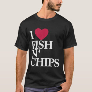 Camiseta Peixes E Chips De Amor