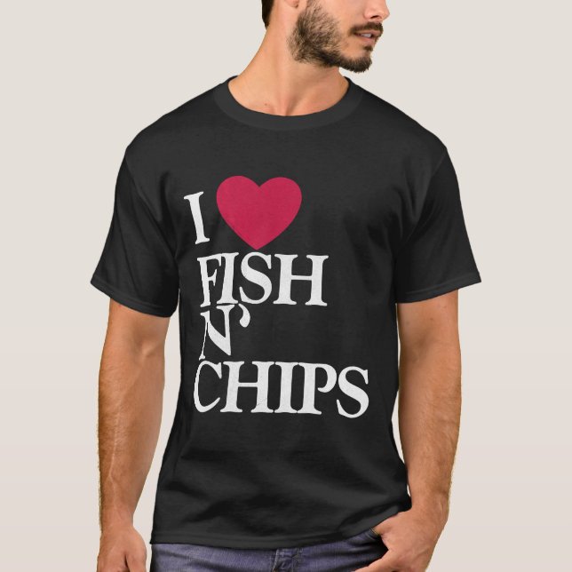 Camiseta Peixes E Chips De Amor (Frente)
