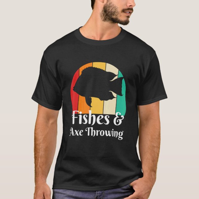 Camiseta Peixes E Lançamento De Machado (Frente)