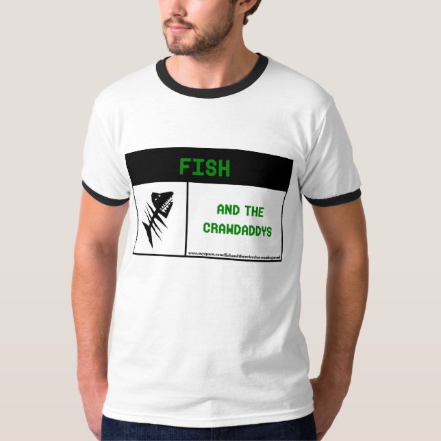 Camiseta Peixes e o CrawDaddys - t-shirt - homens (Frente)