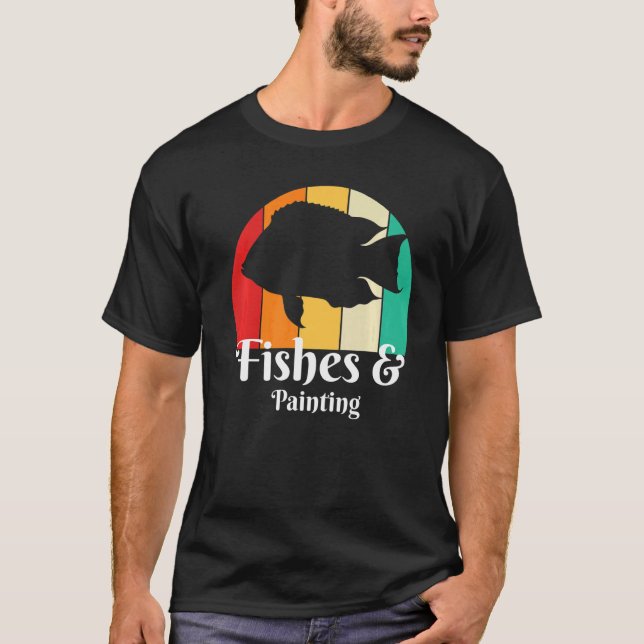 Camiseta Peixes E Pintura (Frente)