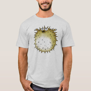 Camiseta peixes engraçados do soprador