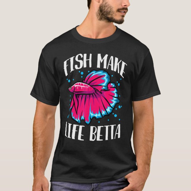 Camiseta Peixes Fazem Vida Betta (Frente)