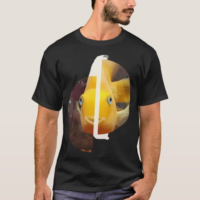 Camiseta Peixes felizes semicírculos (Frente)