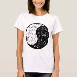 Camiseta Peixes Gemini casal yin yang zodiac