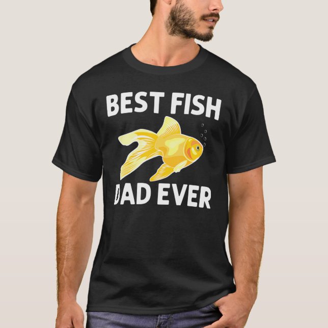 Camiseta Peixes-Goldfish Para Homens Pais Pet De Água fresc (Frente)
