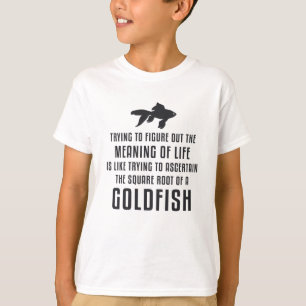 Camiseta Peixes Goldfish Significado da vida Peixes-Goldfis