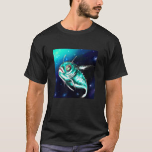 Camiseta Peixes Gráficos Modernos Vintage Retro Meninos & M