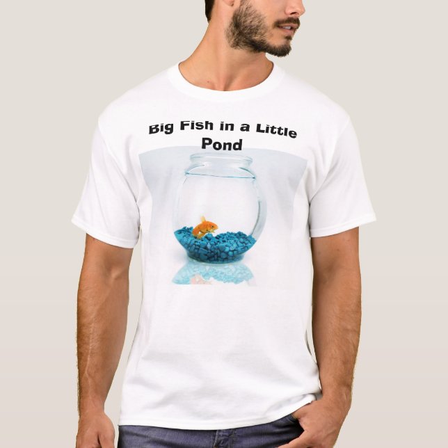 Camiseta Peixes grandes em uma lagoa pequena (Frente)