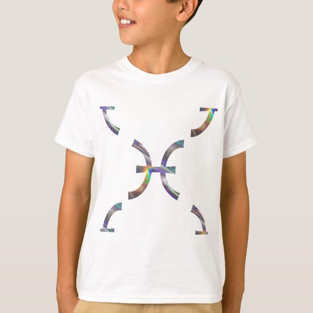Camiseta peixes hologramas (Frente)