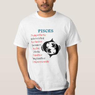 Camiseta Peixes Horoscópio Sinal Zodiodíaco