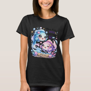 Camiseta Peixes Kawaii Divertidos Peixes Grandes Olhos Kawa