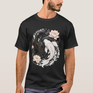 Camiseta Peixes Koi Gêmeos, Harmonia Yin-Yang