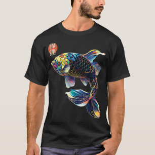 Camiseta Peixes Koi Japoneses, Amantes de Koi Carp, Mulhere