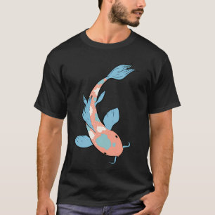 Camiseta Peixes Koi Laranja e Azul
