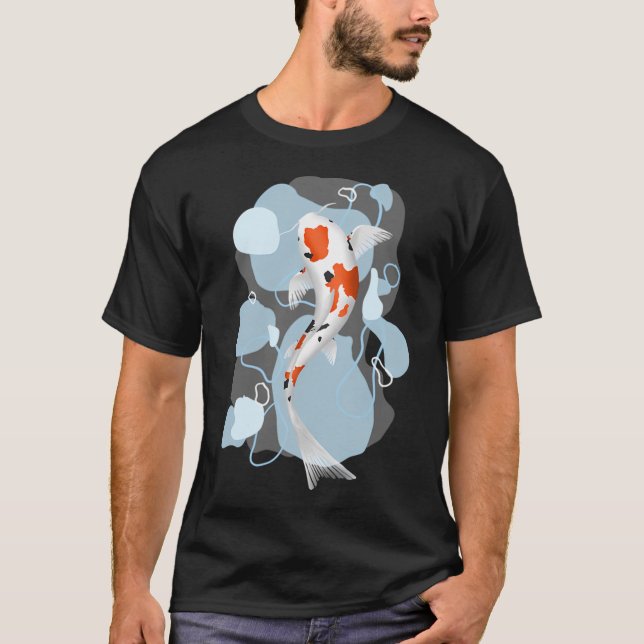 Camiseta Peixes koi na água (Frente)