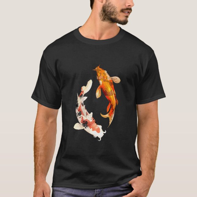 Camiseta Peixes Koi No Pond (Frente)