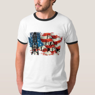 CAMISETA PEIXES, LUTA & TUBULAÇÃO DA VIAGEM