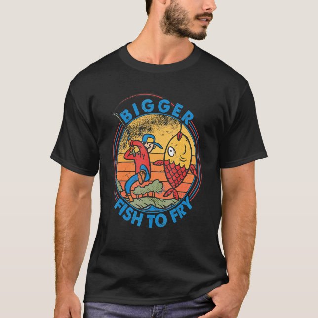 Camiseta Peixes Maiores Para Fritar  Pesca  Pescadores   2 (Frente)