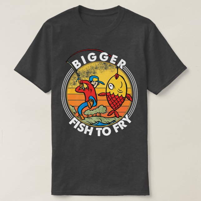 Camiseta Peixes Maiores Para Pescarias De Fragmentação Pesc (Frente do Design)