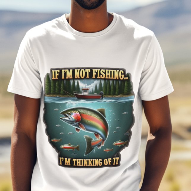 Camiseta Peixes Majestosos Nadando Passado De Barco De Pesc (Criador carregado)