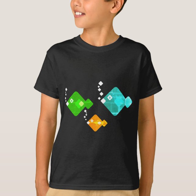 Camiseta Peixes, mar, animais (Frente)