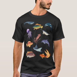 Camiseta Peixes Marinhos