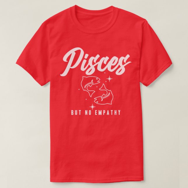 Camiseta Peixes, mas sem empatia (Frente do Design)