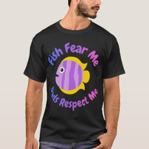 Camiseta Peixes Me Temem Pais Me Respeitam Piada De Pesca E