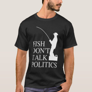 Camiseta Peixes não falam sobre Pai de Dia de os pais polít