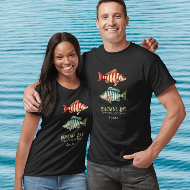 Camiseta Peixes náuticos da Biscayne Bay na Flórida (Criador carregado)