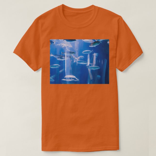 Camiseta Peixes no aquário 2 (Frente do Design)