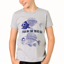 "Peixes no Mar Morto" com esqueletos de peixes