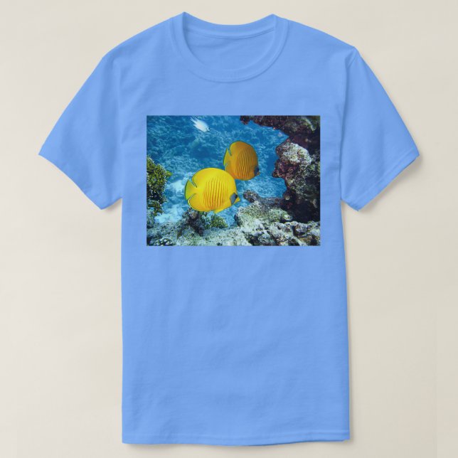 Camiseta Peixes no MAR VERMELHO (Frente do Design)