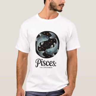 Camiseta Peixes O Sonhador Constelação do Zodíaco Estética