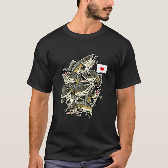 Camiseta Peixes Olho-de-Parede Engraçados (Frente)